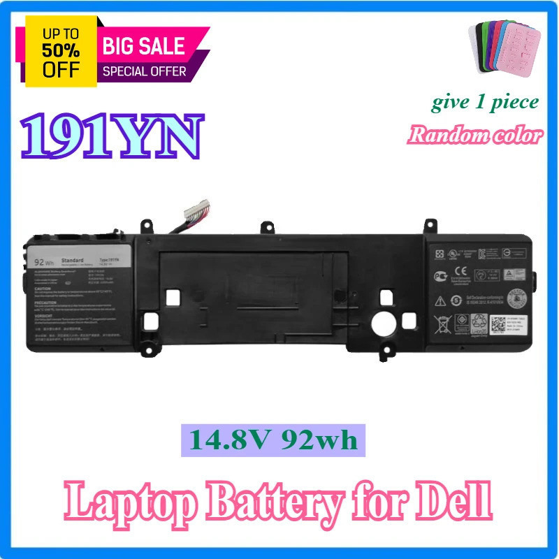 แบตเตอรี่แล็ปท็อป 191YN สําหรับ Dell Alienware 15 R1 R2 ALW15ED-1718 1328 1828T 2718 2728 P42F 410GJ
