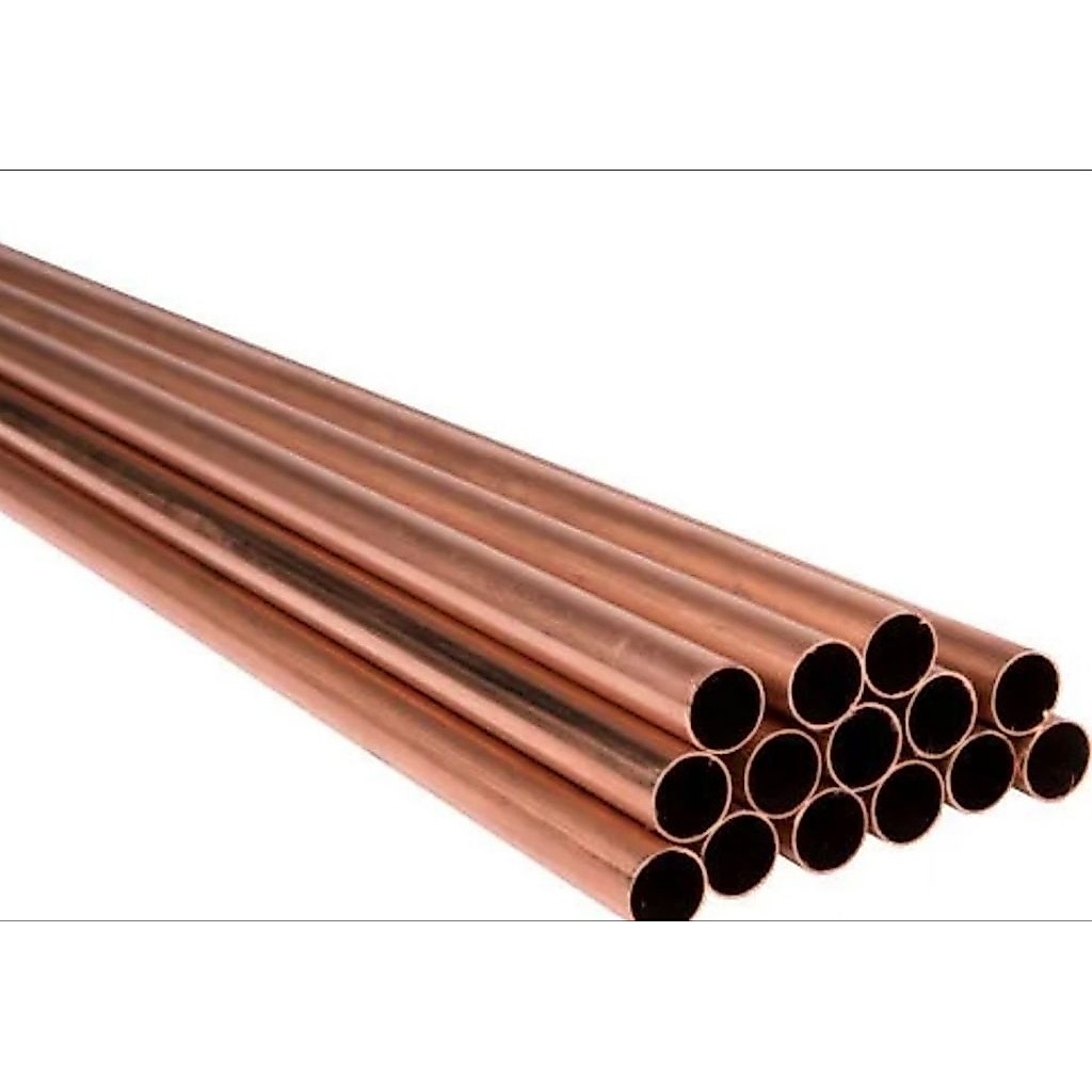 ท่อทองแดงเส้นความยาว 1 เมตร ขนาด 1/2"1/4"3/4"3/8"5/8"