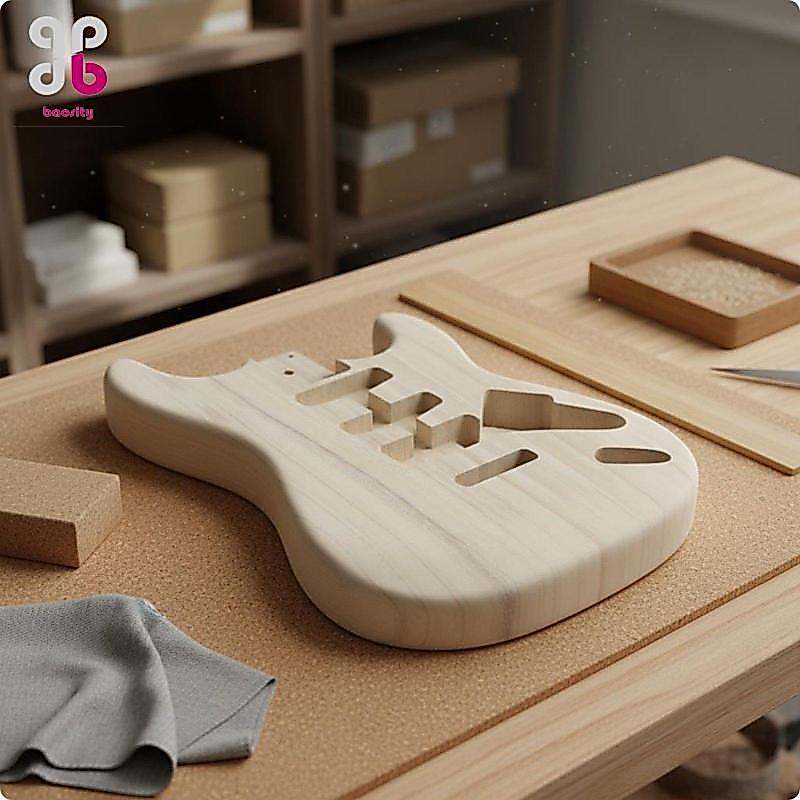 [Baosity] เคสดนตรีไฟฟ้า ที่ยังไม่เสร็จ กีตาร์ Body Basswood Blank สําหรับกีตาร์ไฟฟ้าแบบกําหนดเอง DIY โครงการ