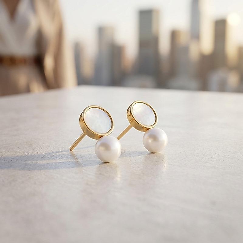 Galatea Earrings ต่างหูเงินแท้ S925 [MERCELO]