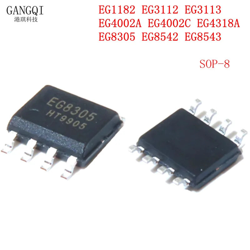 10PCS EG1182 EG3112 EG3113 EG4002A EG4002C EG4318A EG8305 EG8542 EG8543 SOP-8 SMD ใหม่ IC ในสต็อก CH