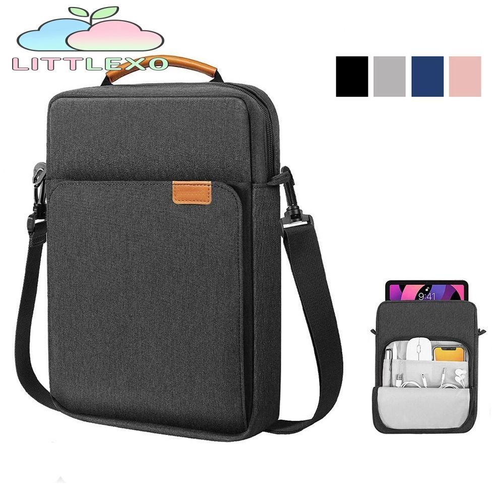 กระเป๋าสะพาย LITTLEX สายคล้องมือปกปิด ปลอกแท็บเล็ตสากล มีสไตล์ 9/11/13.3 นิ้ว กระเป๋าถือกันกระแทกทนต่อการสึกหรอสําหรับ Surface Go/Galaxy Tab