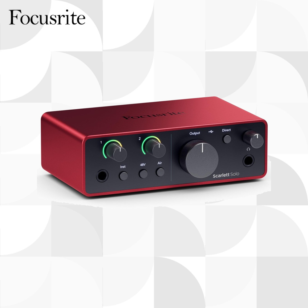 Focusrite Scarlett Solo 4th Gen USB Audio Interface อินเตอร์เฟสเสียง USB【ส่งตรงจากญี่ปุ่น】