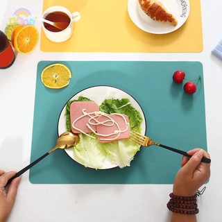 [BB-t] 15.7.5"x11.81" ขนาดใหญ่พิเศษซิลิโคนเกรดอาหารกันน้ํา Placemat ฉนวนกันความร้อนลื่นล้างทําความสะอาดได้ตารางเสื่อสําหรับห้องครัวอาหารค่ําใ
