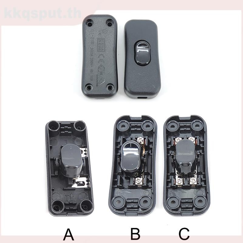 สีดํา 303 Rocker SWITCH ON OFF Push ปุ่มสําหรับตารางไฟ Led สายไฟไฟฟ้าออนไลน์ SWITCH 110V 250V THK2