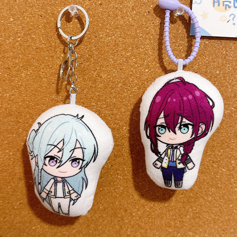 Ensemble Stars สไตล์เดียวกันอุปกรณ์ต่อพ่วงพวงกุญแจตุ๊กตาเสียง