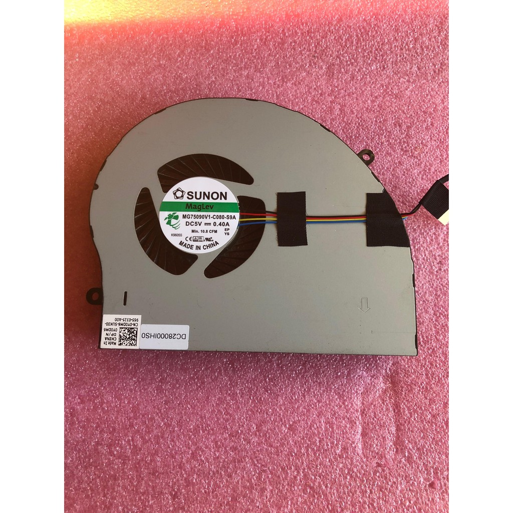 Dell Alienware 17R4MG75090V1-C080-S9A C090 Y0DM6 พัดลมระบายความร้อน