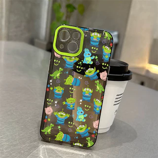 🔥AWIFI🔥เข้ากันได้สำหรับ เคสไอโฟน11 เคส iphone 16 Pro Max 7 8 Plus XR X XS MAX 12 13 14 15 เคสใส การ์ตูนไดโนเสาร์เอเลี่ยน
