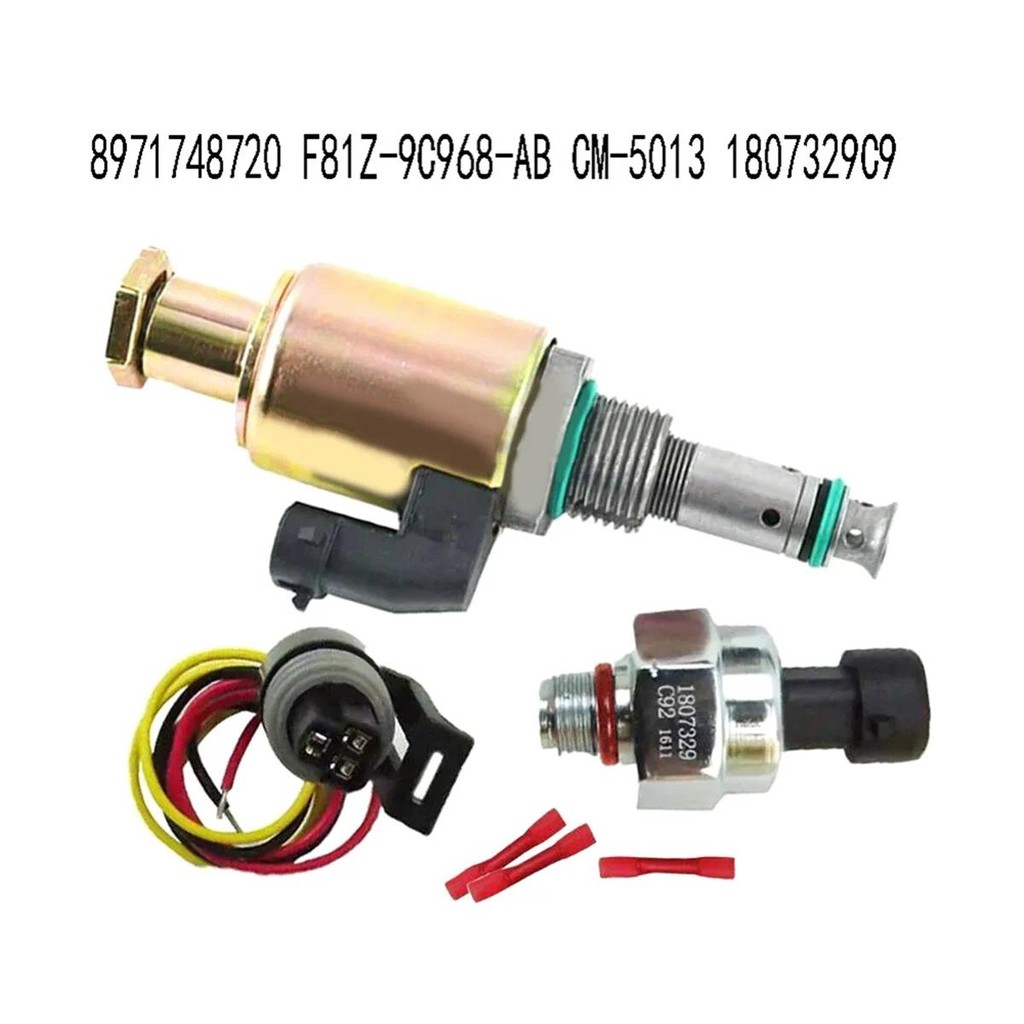 สําหรับ ISUZU 4JX1 รางน้ํามันความดัน Solenoid Valve & Sensor สําหรับ Ford F250 F350 450 8971748720 F