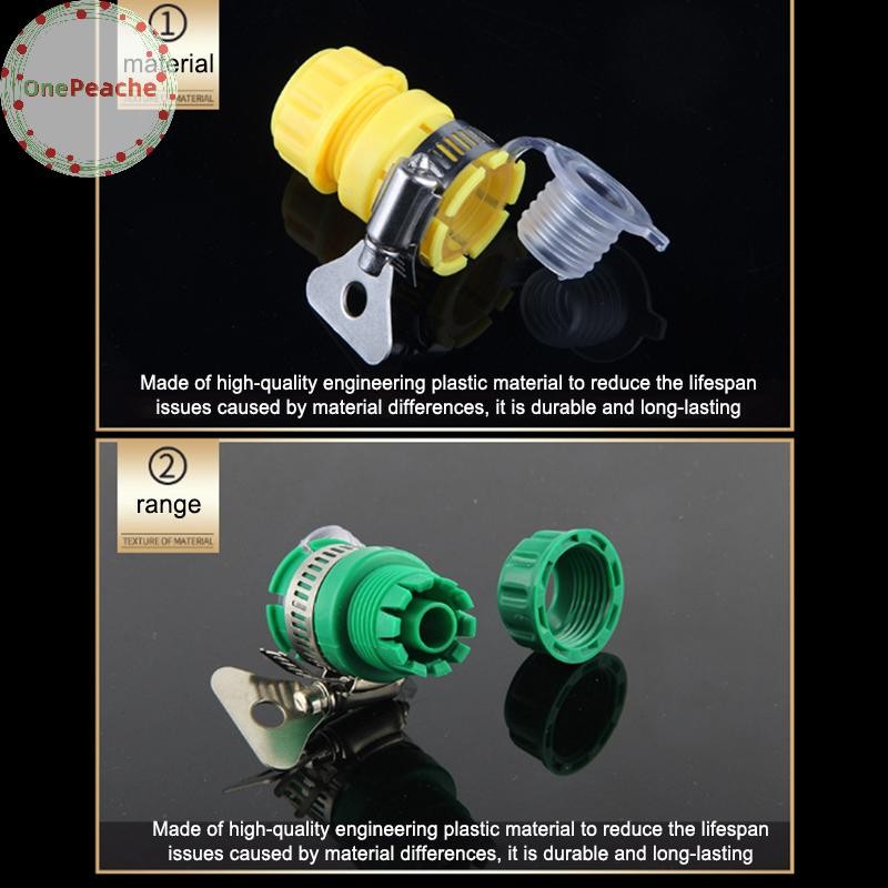 OnePeache Quick Connect Garden Hose ฟิตติ้ง Water Connector Faucet Adapter Kitchen Mixer Faucet Hose