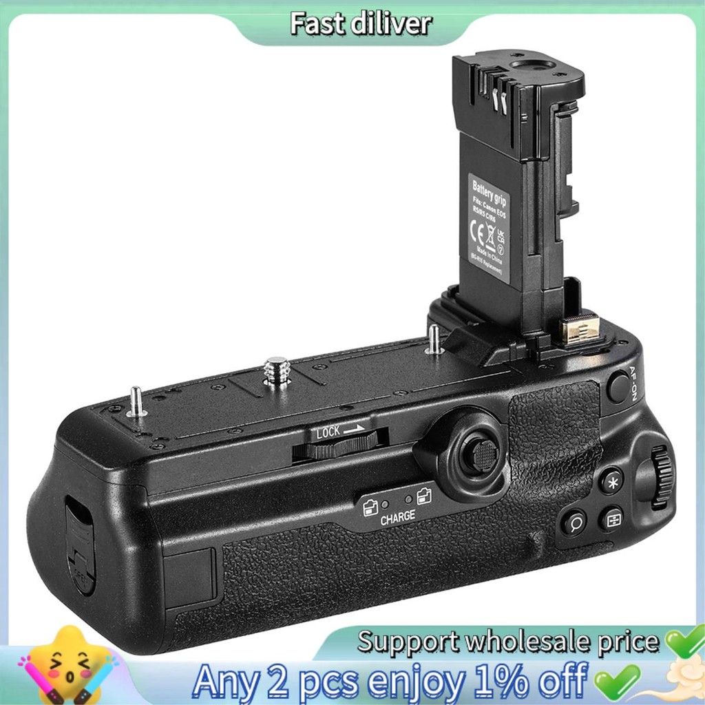 กริปกล้องสําหรับ R5/R5 C/R6/R6 Mark II Grip -R10 กล้อง Grip มัลติฟังก์ชั่นอุปกรณ์เสริมกล้องแบบพกพา
