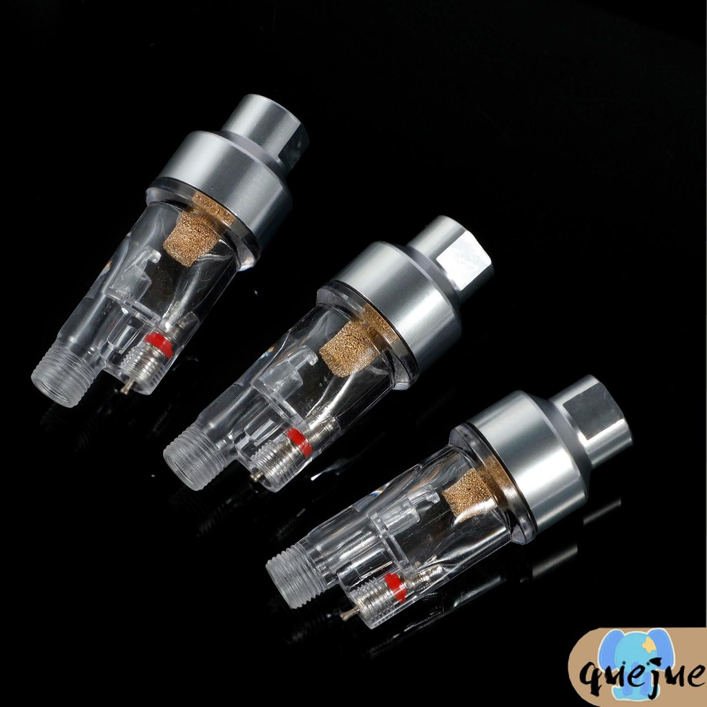 3 ชิ้น Airbrush Water Separator Airbrush Air Filter 1/8 นิ้วสําหรับ Iwata สําหรับ Devilbiss สําหรับ 
