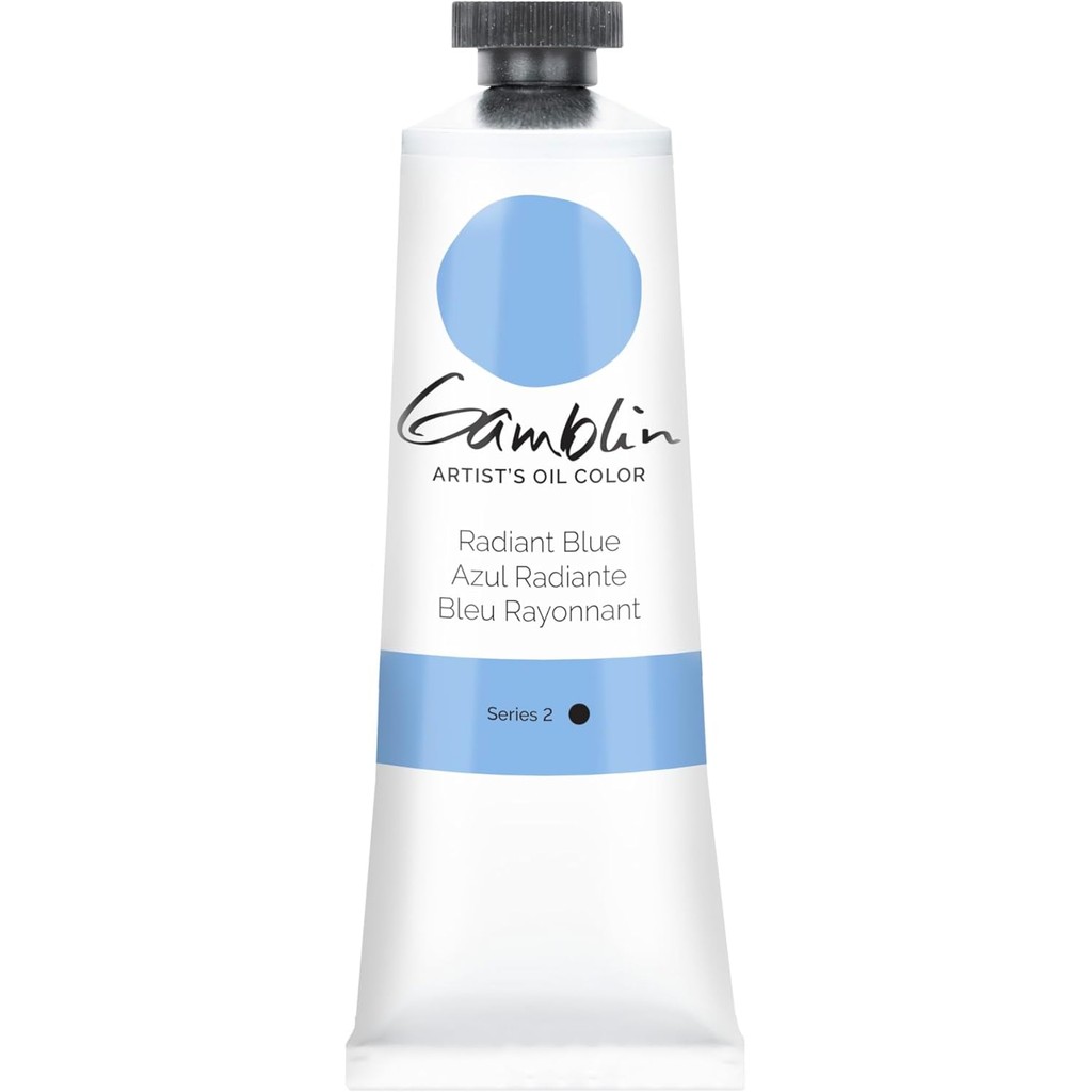 Gamblin Artist Oil Color Radiant Blue 37ml หลอด CGIV