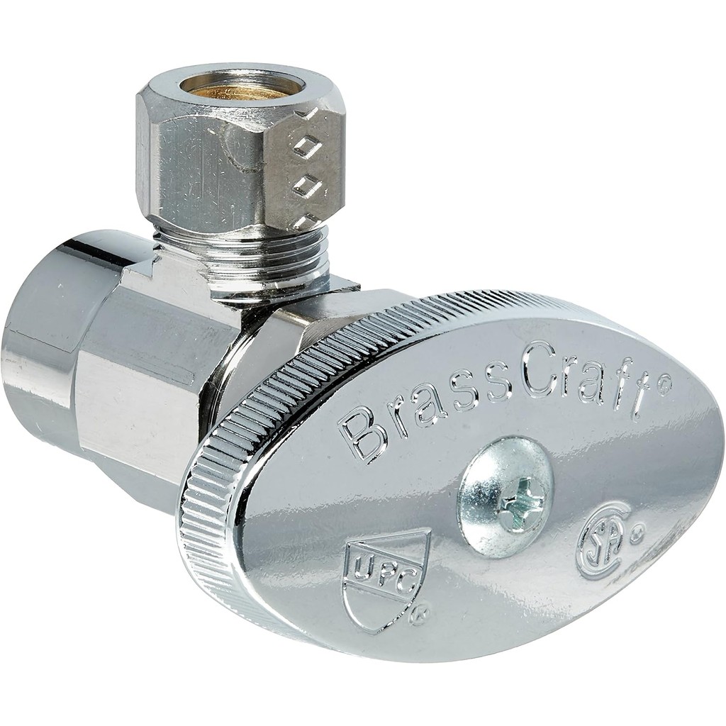 BRASSCRAFT ANGLE VALVE 1/2" SWEAT X 3/8 COMP R19X C 63UY