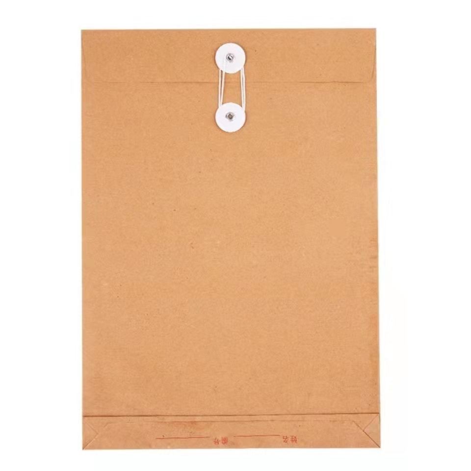 牛皮纸档案袋加厚A文袋大容量资料袋投标袋可定制印刷Kraft paper file bag thickened A paper bag large capacity capital20250831