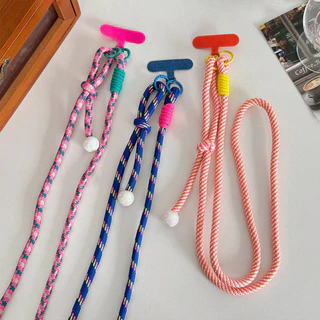 สายคล้องโทรศัพท์ แพทช์เชือกคล้องโทรศัพท์มือถือ เคส เชือกเส้นเล็ก สายคล้องโทรศัพท์แบบยาว ไม่มีผลต่อการชาร์จ