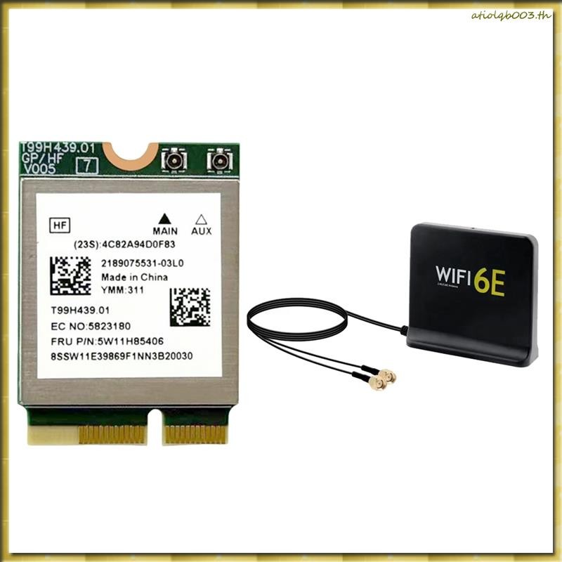 [HDED] MT7927 WiFi7 Card+WiFi6E Antenna Kit 2.4G/5G/6G Tri-Band 8774M BT5.4 Wireless WiFi Card การ์ด