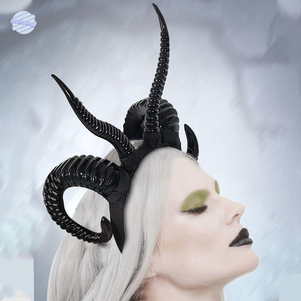 LUXELUNGE แถบคาดศีรษะหัวคิวoxide สำหรับคอสเพลย์และของประดับภาพถ่าย ฮาโลวีน