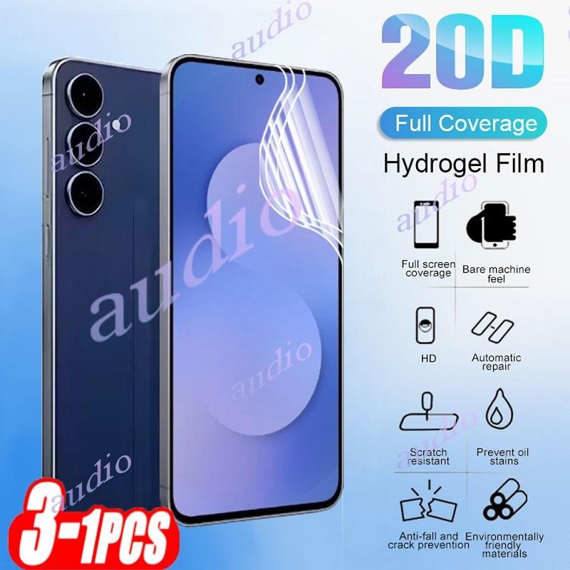SAMSUNG สําหรับSamsung S25 FE 5G 3 ชิ้น 20D Full Coverage Hydrogelฟิล์มสําหรับSamsung Galaxy S25 FE 