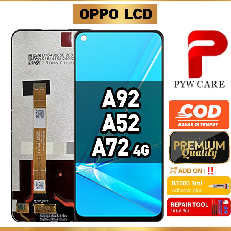 หน้าจอ LCD ที่รองรับสําหรับหน้าจอ LCD Oppo A92 / Oppo A72 4G