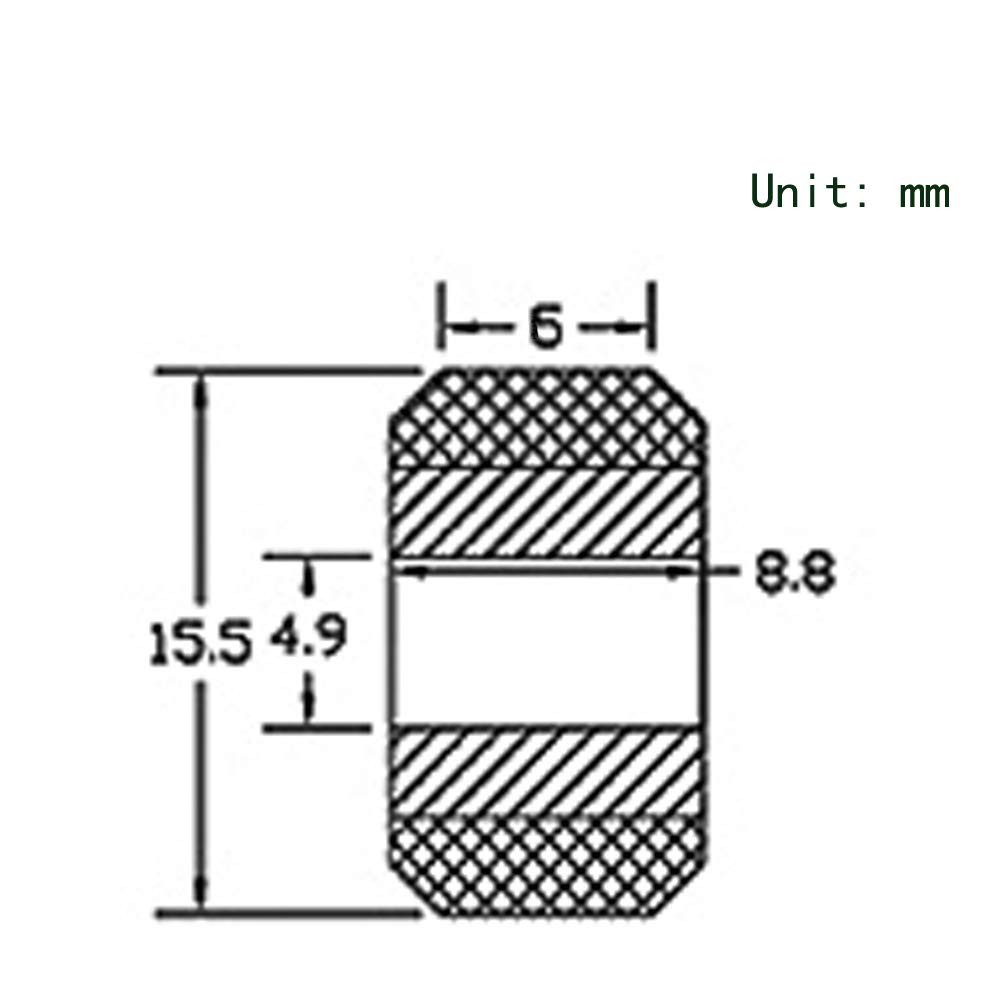 10PCS POM รอกขนาดเล็ก V-Shape ล้อ 5 มม.Bore พร้อมแบริ่งคู่สําหรับเครื่องพิมพ์ 3D และเครื่อง CNC 9DG0