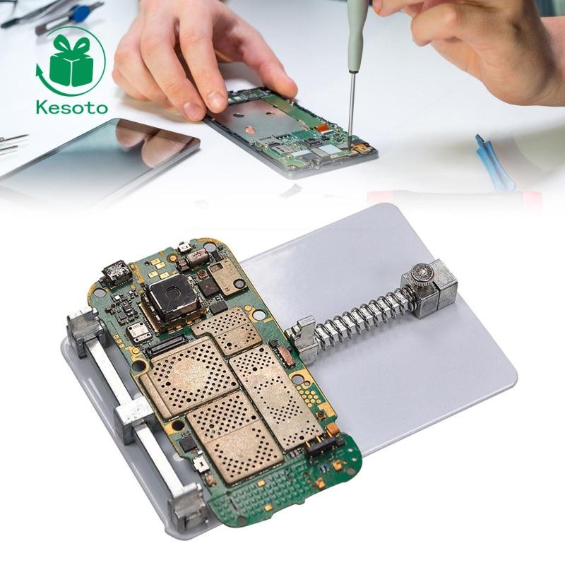 [Ehoyoxa] PCB Fixing Holder เมนบอร์ด PCB Board Holder สแตนเลส Professional PCB Circuit Board Holder 