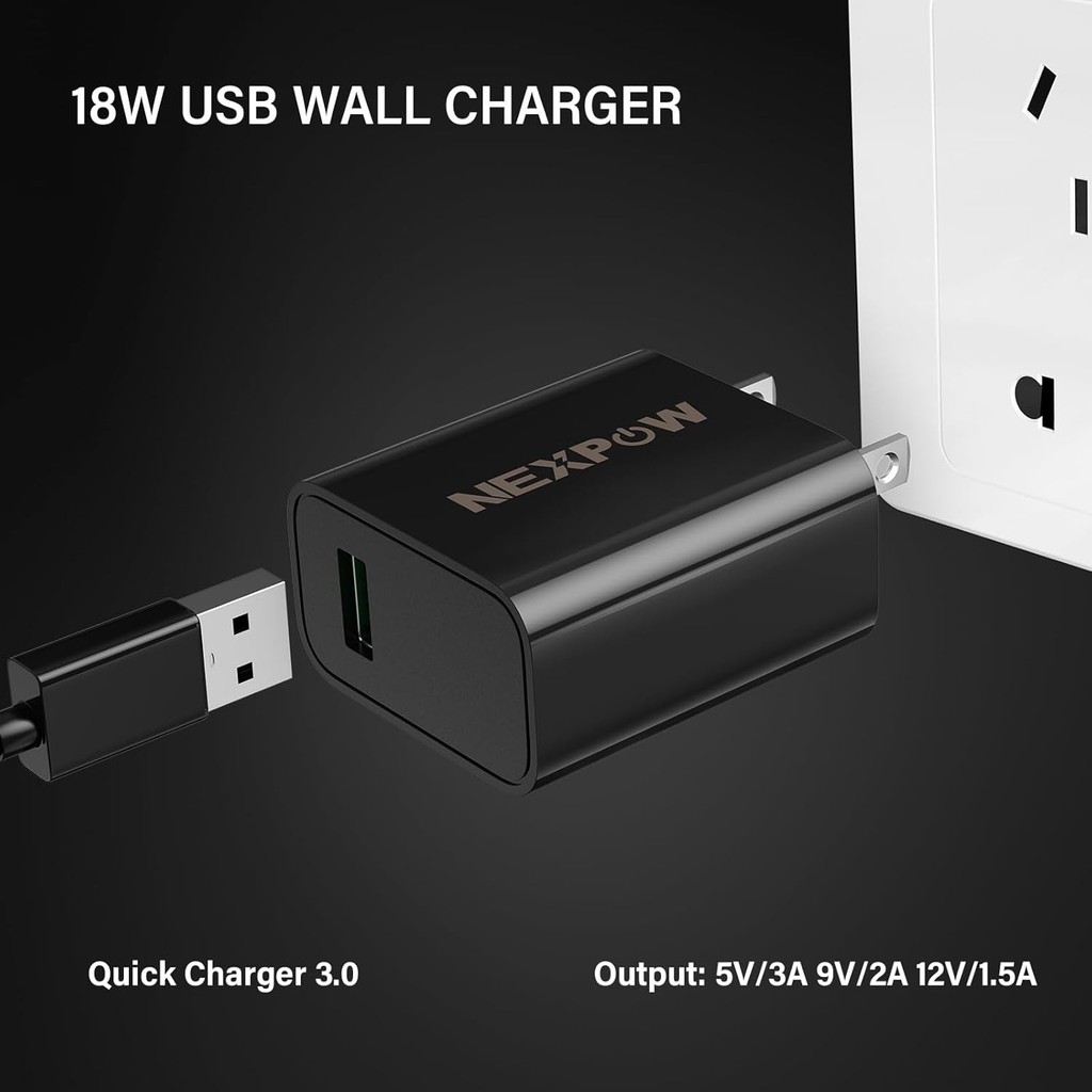 NEXPOW USB C Wall Charger Fast Charging, 3A/5V 18W USB-C Power Adapter Charger, Charger Block fit สํ