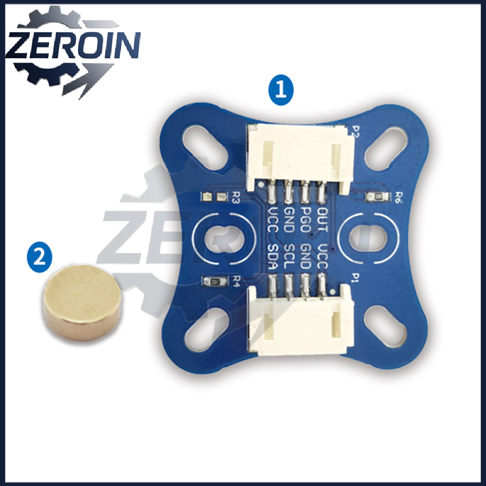 AS5600 Magnetic Encoder โมดูลแม่เหล็กวัดมุมเซนเซอร์โมดูล 12Bit ความแม่นยําสูงพร้อมแม่เหล็ก
