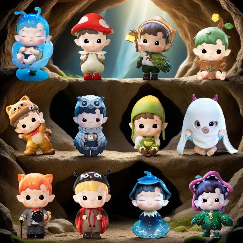POPMART HACIPU Forest Adventure Series รูปของเล่นปริศนากล่องของขวัญ