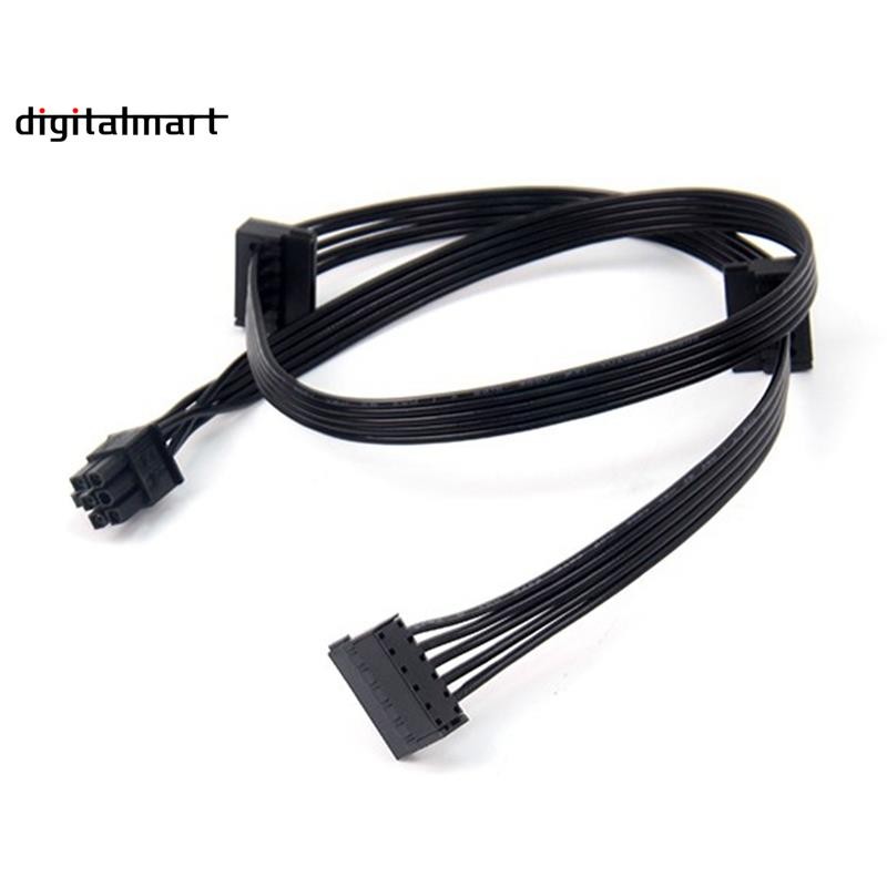 1 ชิ้น GPU PCI Express 6Pin ชาย 1 ถึง 3 SSD สายไฟสําหรับ CX850M CX750M CX600M CX500M CX430M Modular
