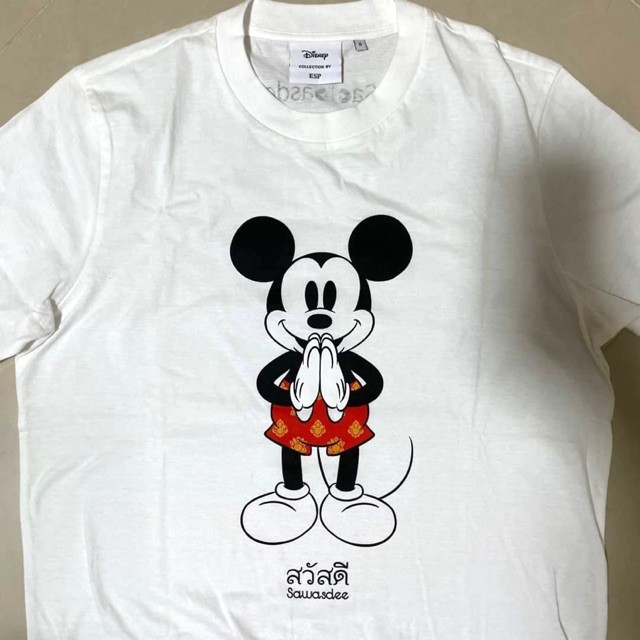 【Fashion】New เสื้อยืด Mickey Mouse “สวัสดี” Disney Go Thailand Collection by ESP แฟชั่นแขนสั้นผ้าฝ้า