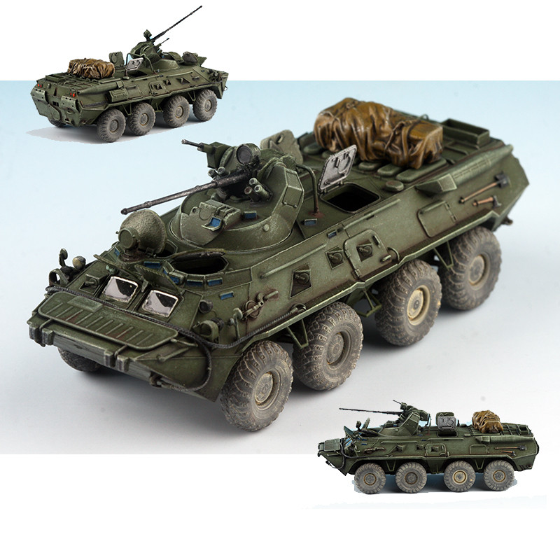 AM 1/72 รัสเซีย BTR-80A BTR80 รถหุ้มเกราะ Transporter รถหุ้มเกราะสําเร็จรูป