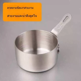 สินค้าในไทย พร้อมส่ง ถ้วยซอสสแตนเลส (ขนาด60/80/125/250ML) มีด้ามจับ/ที่จับ สไตล์ตะวันตก/เกาหลี ใส่ซอส มะเขือเทศ สเต็ก สลัด วางซ้อนได้ ใช้สำหรับปาร์ตี้ ปิกนิก