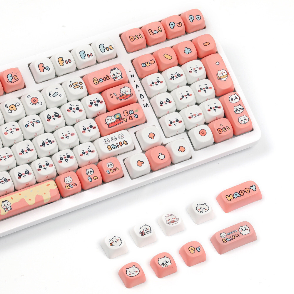 HOT DEAL Usagi Keycap น่ารัก chikawa Keycap One116Keychain Full Sublimation Full Five Sides