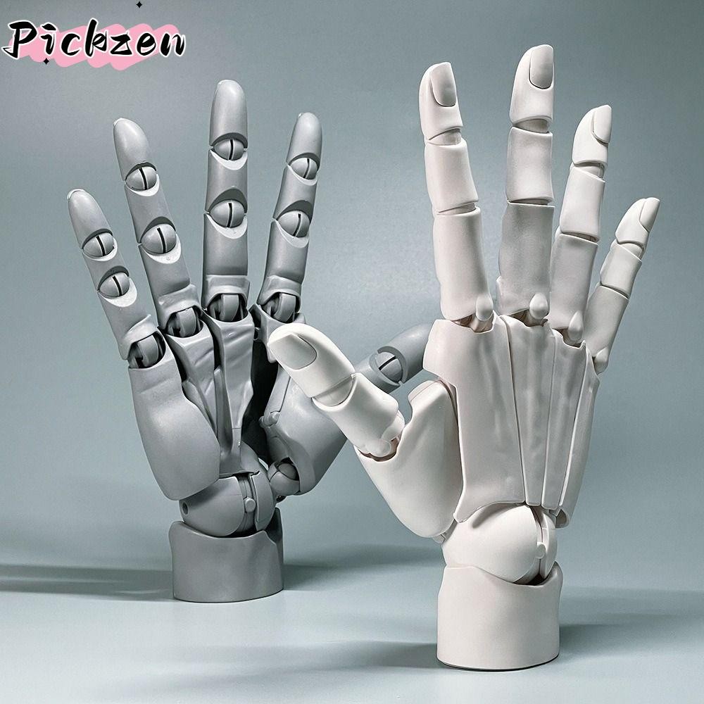PICKZEN Artist Mannequin Hand Shape, 1:1 Fexible Hand Model, นิ้ว Posable PVC Movable Mannequin Figure