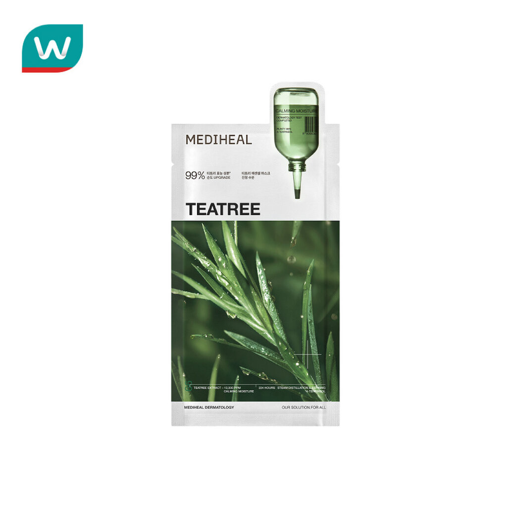 Mediheal เมดิฮีล เอสเซนเชียล มาสก์ ทีทรี คาล์มมิ่ง มอยส์เจอร์ 1 แผ่น
