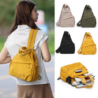 กระเป๋าเป้สะพายหลังสุภาพสตรี ดีไซน์.multi-back สำหรับการเดินทางและวันทำงาน ทรงแฟชั่น พกพาสะดวก