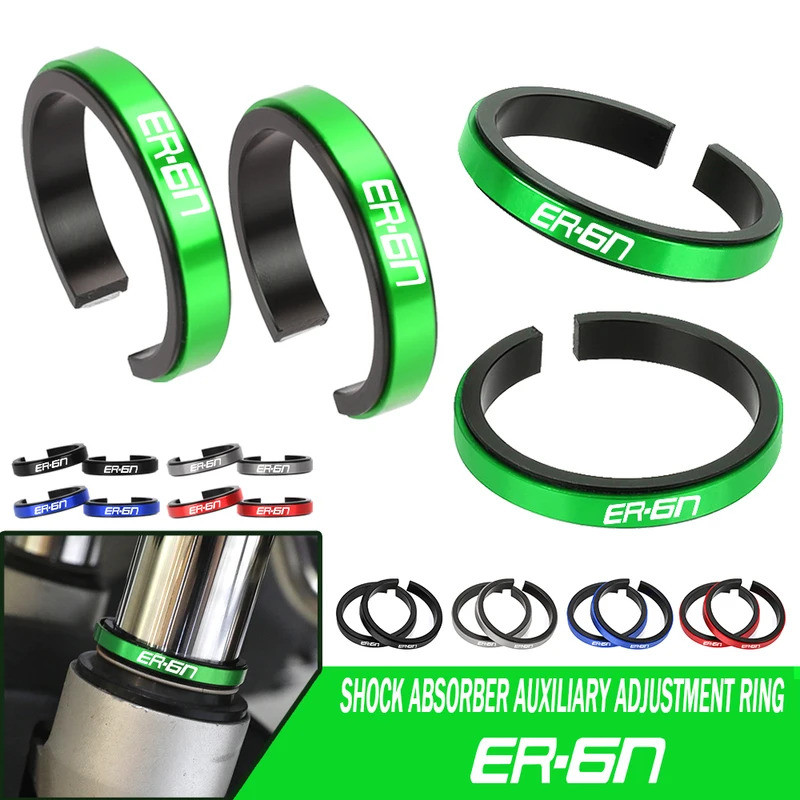 สําหรับ KAWASAKI ER 6N ER-6N ปรับโช้คอัพ ER6N 2009-2015 2024 2023 2022 40-47 มม.เสริมแหวนยาง CNC อุป