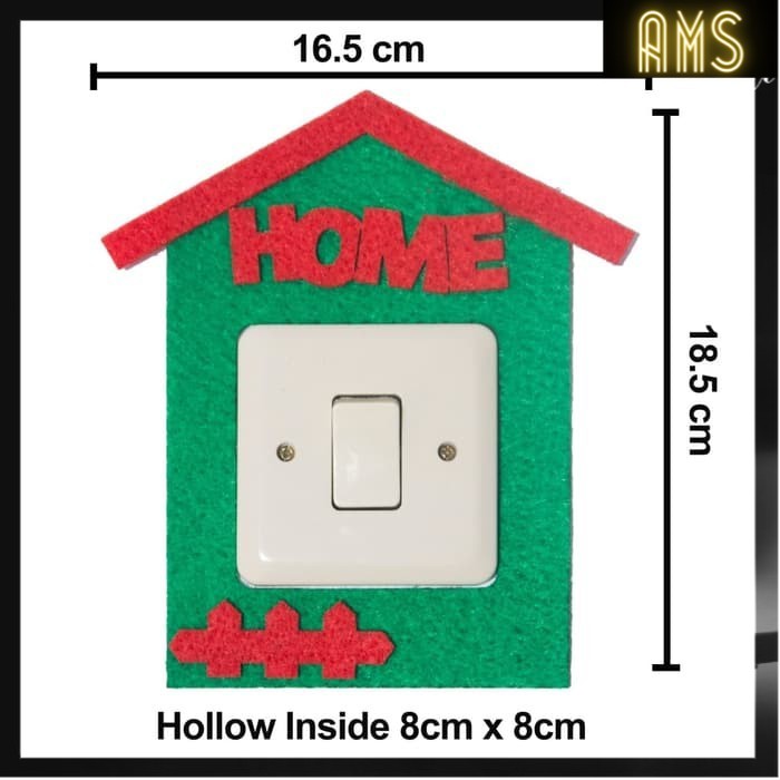 AMS - กรอบสวิตช์ตกแต่งสําหรับซ็อกเก็ต HOME MG789