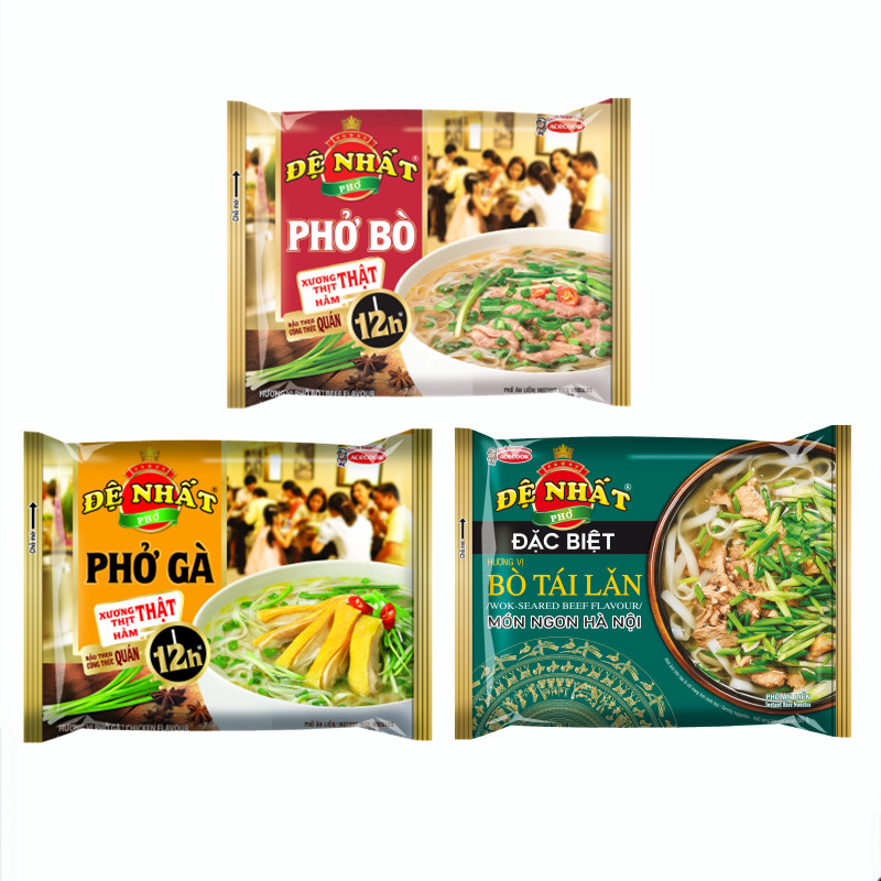 นําเข้า acecook Instant Food PHO Instant Noodles Instant Snacks PHO Beef Chicken Seafood No-Boil Ric