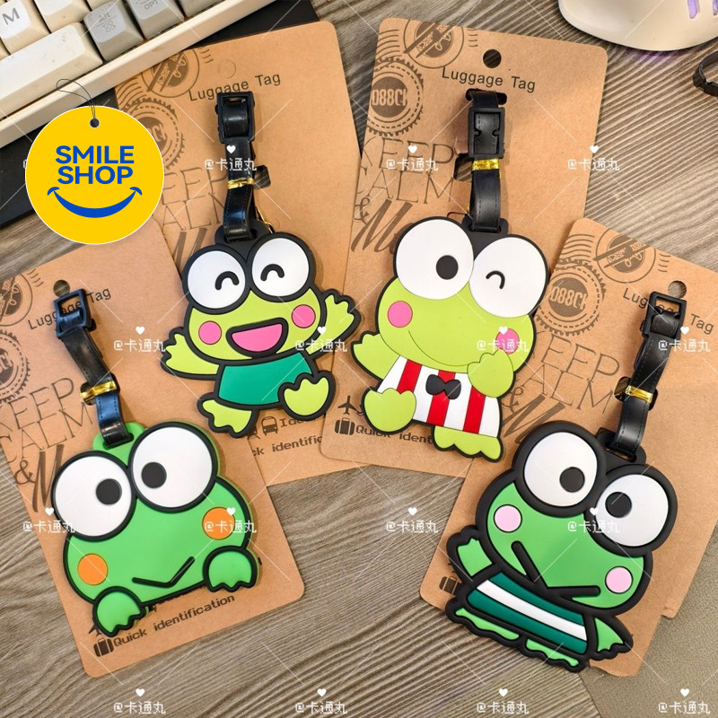 การ์ตูนการ์ตูนกบกระเป๋าแท็กน่ารักSanrio Kolobi Big-Eyed Frog Travel Boarding Consignment Tagสร้างสรรค์ของขวัญเล็กๆ