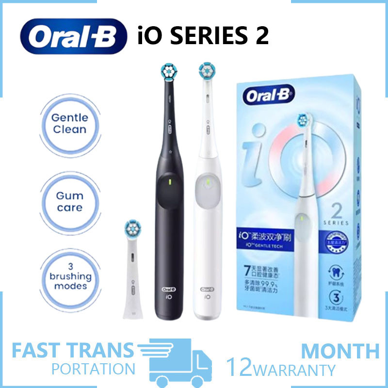 Oral B iO2 Electric Toothbrush Gentle Tech Gentle Cleaning Teeth