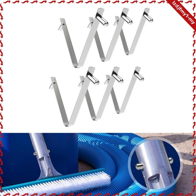 [LzdjfmybfMY] 6 ชิ้นแปรงสระว่ายน้ํารูปตัว V เปลี่ยนคลิปอุปกรณ์เสริมแบบพกพาสําหรับ Camping Lake เต็นท