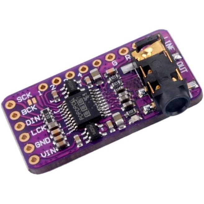 Comimark 1 ชิ้นอินเทอร์เฟซ I2S PCM5102 DAC ถอดรหัส GY-PCM5102 I2S Player โมดูลสําหรับ Raspberry Pi