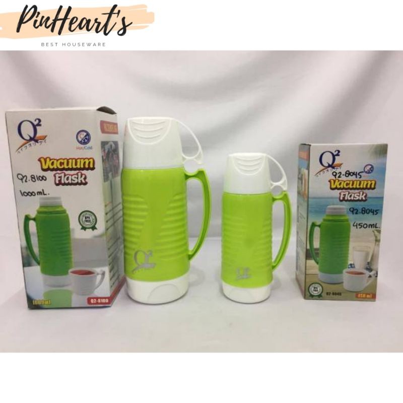 HSO - VACUUM FLASK/THERMOS TEMPANG Q2 1L & 0.45L | กระติกน้ําร้อนสําหรับน้ําร้อน | VACUUM FLASK