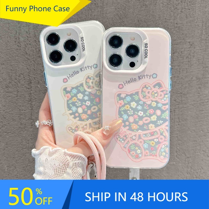 เข้ากันได้กับ iPhone 16 iPhone 15 iPhone 13 iPhone 11 เคสโทรศัพท์กลิตเตอร์ใส รุ่นอัพเกรด RLTH2491CYK&2492+BBB~2#