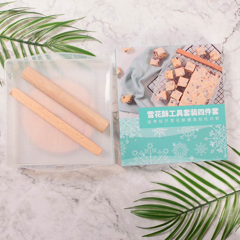 Make Snowflake Crisp ชุดเครื่องมือ Handmade Snowflake Crisp Nougat diy ทําตัดแม่พิมพ์แผ่นเบเกอรี่ในค