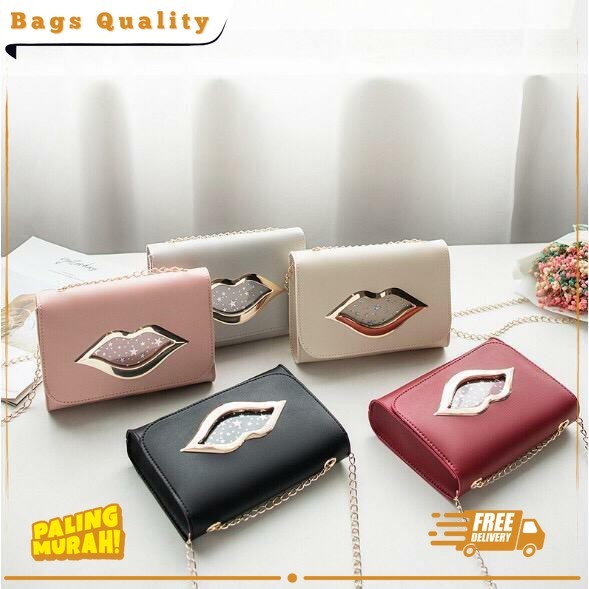 BAGS - KISS - KOREAN BAGS - CUTE BAGS - IMPORTED BAGS - กระเป๋าผู้หญิง - SLING BAGS - UNIQUE BAGS -