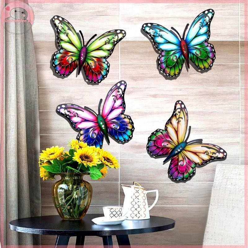 BWHTE 2D โลหะ Wall Art Decor สําหรับห้องนั่งเล่นสวนกลางแจ้งตกแต่งผนังในร่ม