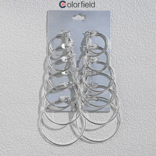 Colorfield ชุดต่างหูสตั๊ดS925 แฟชั่น เข้ากับทุกการแต่งกาย เรียบง่าย ไม่ทําให้แพ้ง่าย สำหรับผู้หญิง-COD💖